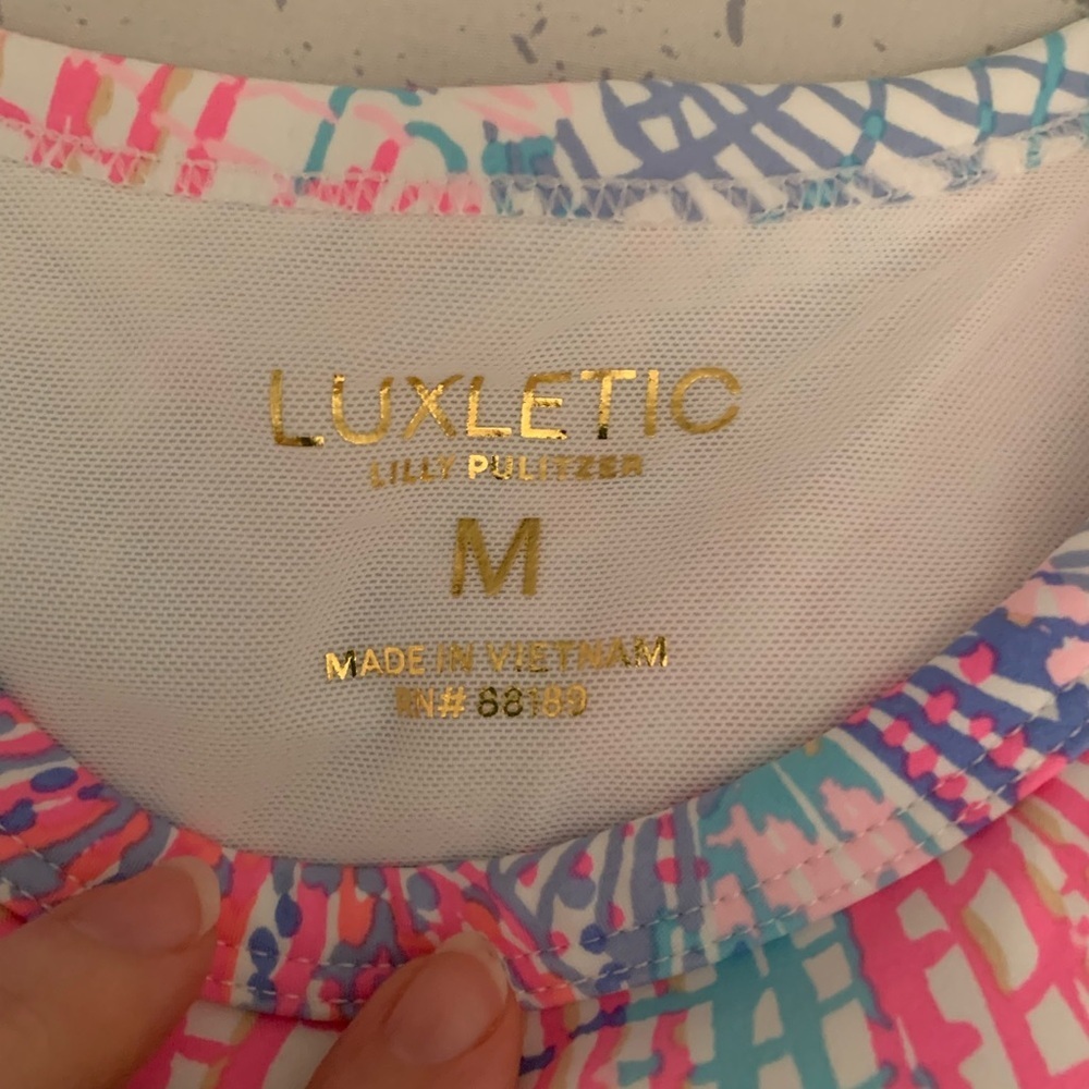 NWT Lilly Pulitzer Luxletic Candia Active Bra Tank Top size medium - Picture 3 of 7